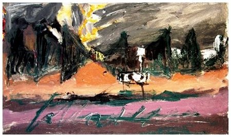 TONINO GOTTARELLI (Imola 1920 – 2007) Senza titolo 1993 Olio su tela 20 x 35....