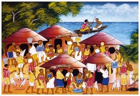 MAURUS MICHAEL MALIKITA (Lindi (Tanzania) 1964) Senza titolo 2002 Olio su...