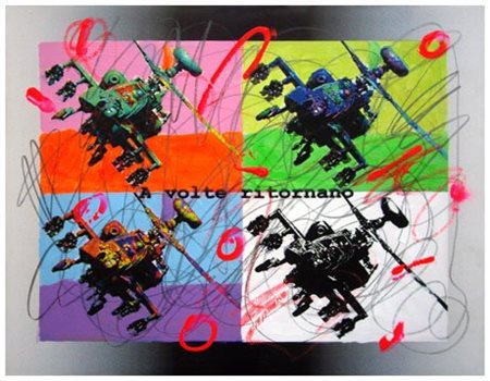 ENRICO MANERA (Asmara (Eritrea) 1948) A volte ritornano 2006 Olio su tela 40...