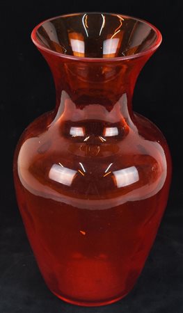 VASO IN VETRO DI MURANO Italia, anni '50 h 23 cm