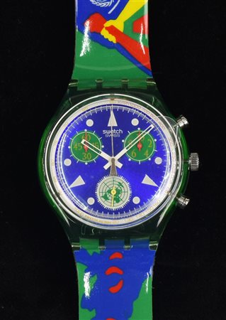 SWATCH 50 ANNIVERSARIO NAZIONI UNITE nuovo e inusato entro scatola e astuccio...