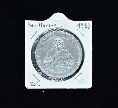 20 LIRE SAN MARINO 1933