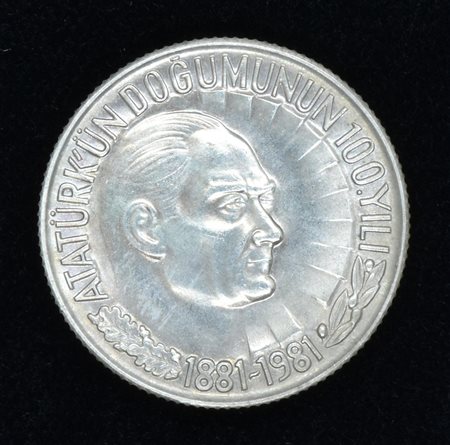 BIR LIRA TURCHIA 1981 Ataturk Un Dogumunun 100 yli