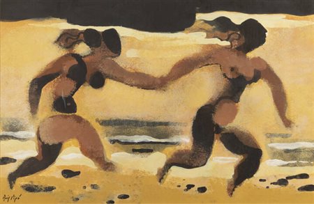 MANOLO RUIZ-PIPO<BR>Granada (Spagna) 1929 - 1998 Agen (Francia)<BR>"Donne danzanti"