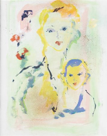 ERNESTO TRECCANI<BR>Milano 1920 - 2009<BR>"Figure"