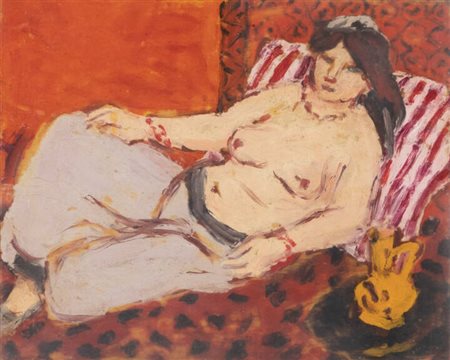 GIULIO DA MILANO<BR>Nizza (Francia) 1895 - 1990 Torino<BR>"Pantaloni viola"