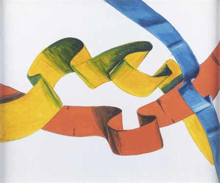 ALBINO GALVANO<BR>Torino 1907 - 1990<BR>"Nastri" 26/12/1970