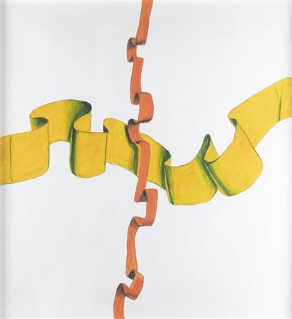 ALBINO GALVANO<BR>Torino 1907 - 1990<BR>"Nastri" 21/1/1971