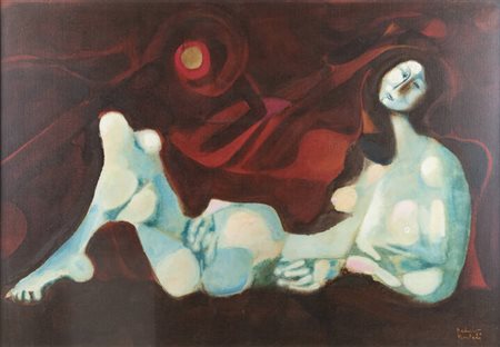 DEDALO MONTALI<BR>Cagliari 1909 - 2001 Rodello (TO)<BR>"Donna sdraiata"