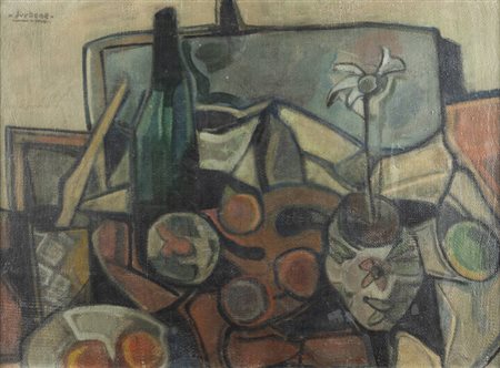 MARIO SURBONE<BR>Treville (AL) 1932<BR>"Natura morta"
