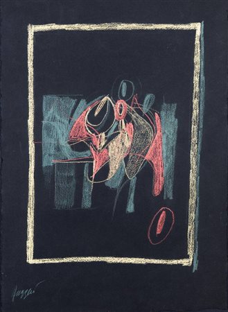 PIERO RUGGERI<BR>Torino 1930 - 2009<BR>"Senza titolo" primi anni '60