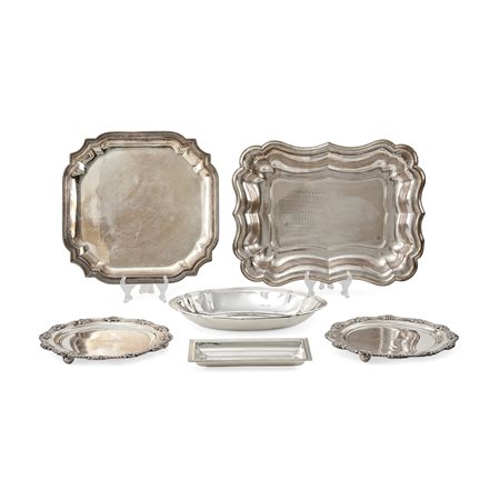 Lotto di sei argenti, Italia XX secolo