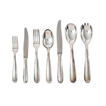Servizio di posate in argento, firmato Sambonet, Italia
