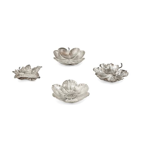 Quattro foglie in argento 925