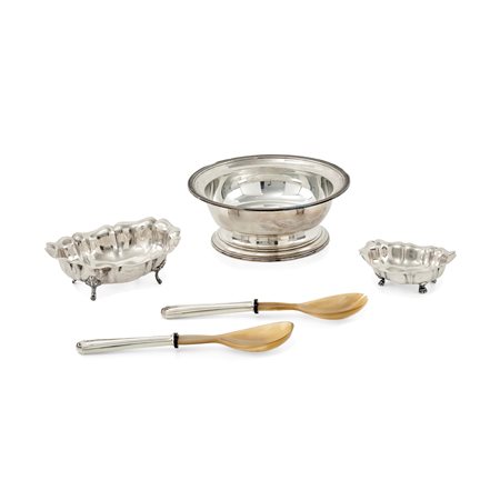 Lotto di cinque argenti