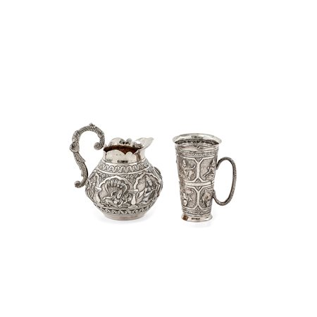 Due brocche in argento