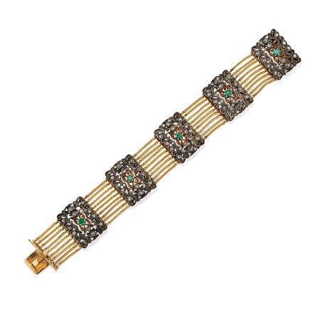 Bracciale con smeraldi 
