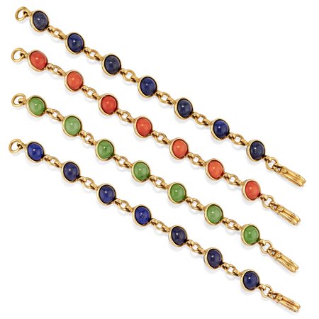 Quattro bracciali, 1970 circa