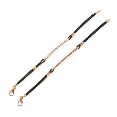 Due bracciali con diamanti, firmati Giovepluvio