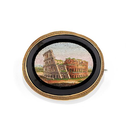 Spilla con micromosaico