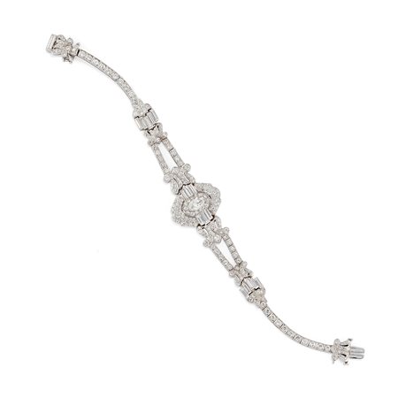 Bracciale con diamanti, 1930 circa