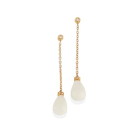 Orecchini con agata e diamanti