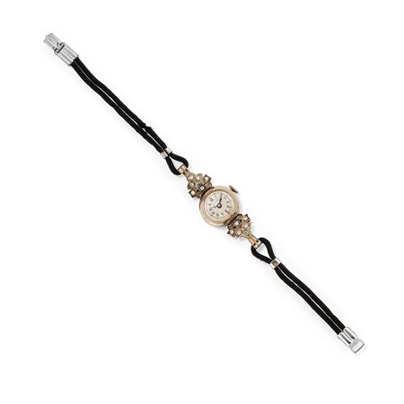 Orologio da donna in oro bianco 18K, inizio XX secolo