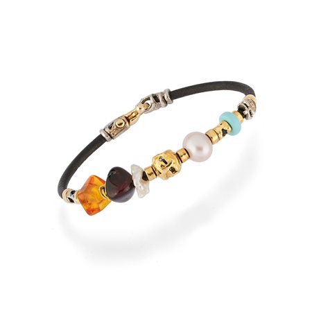 Bracciale con perla e pietre