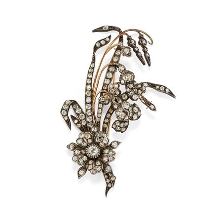 Spilla con diamanti, fine XIX secolo