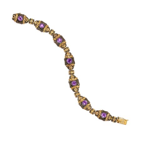 Bracciale con ametiste, prima metà XX secolo