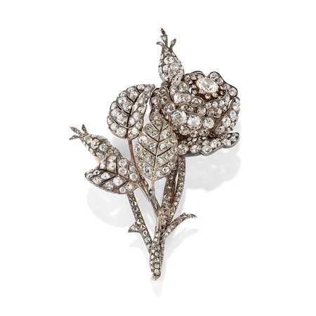 Spilla con diamanti, XIX secolo
