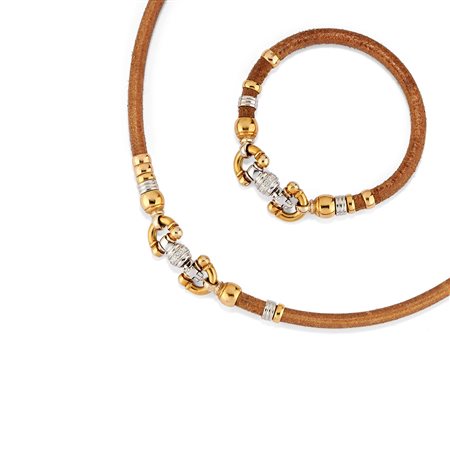 Demi-parure con diamanti