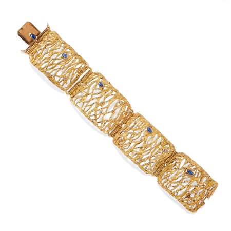 Bracciale con zaffiri e diamanti