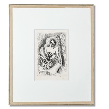 Alberto Savinio "Senza titolo" 1928
matita grassa su carta
cm 37,7x27,9
Firmato