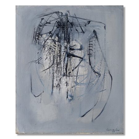 Emilio Scanavino "Senza titolo" 1958
olio su tela
cm 55x46
Firmato e datato 58 i