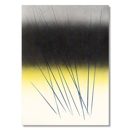 Hans Hartung "P1967-A86" 1967
pastelli, acrilico e grattage su carton baryté
cm