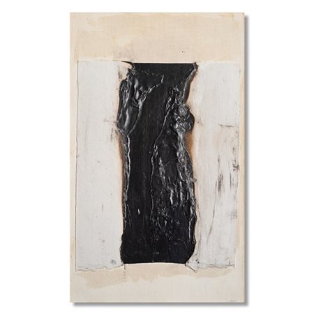 Alberto Burri "Combustione" 1964
acrilico, vinavil, combustione su carta applica