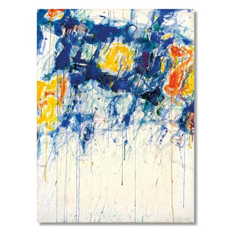 Sam Francis "Untitled - Blue, Yellow and White" 1956 circa
acquerello e gouache