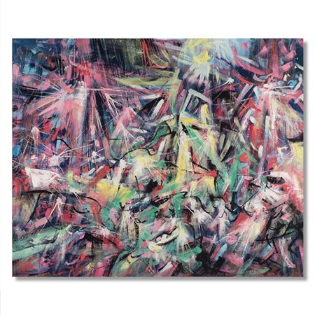 Ettore Sottsass "Senza titolo" 1954
olio su tela
cm 80x100
Firmato e datato 54 i