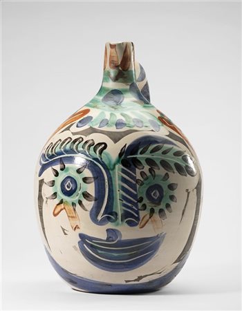 Pablo Picasso "Visage aux yeux rieurs" 1969
vaso in ceramica bianca, parzialment