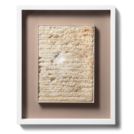 Piero Manzoni "Achrome" 1961
polistirolo espanso e vernice fosforescente
cm 33x2