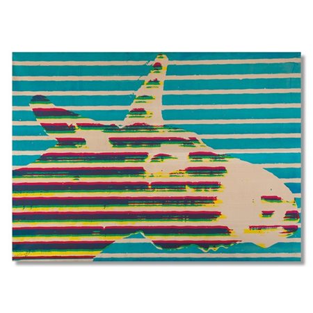 Alain Jacquet "L'âne" 1966
stampa in quadricromia cellulosica su tela, pezzo uni