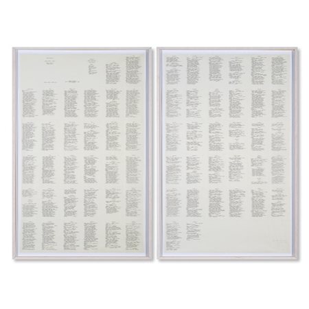 Irma Blank "Trascrizioni, Poesie für Jedermann" 1975
inchiostro su carta pergame