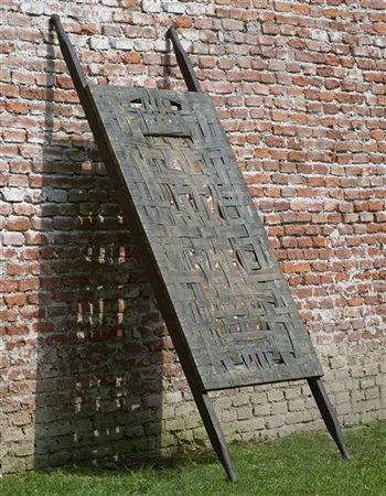 Salvatore Scarpitta "Hod Carrier" 1989
tela, legno, ferro e tecnica mista
cm 230