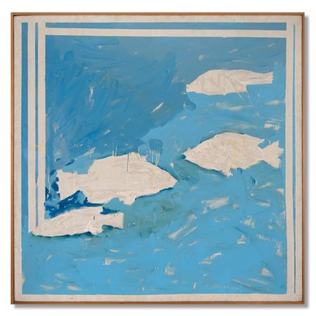 Mario Schifano "Al mare approssimativamente" 1979
smalto su tela
cm 200x200
Firm