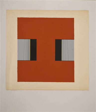 Ignoto SENZA TITOLO serigrafia su carta, cm 58x50