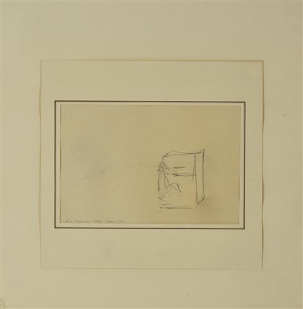 Ezio Zanni SONATA matita su carta, cm 20x30 firma, titolo e data sul retro:...