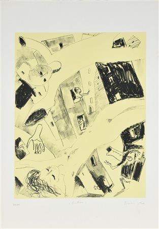 Bruno Paoli NUDI litografia su carta, cm 70x50; es.97/100 firma e titolo