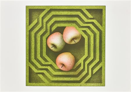 Vanni Viviani LABIRINTO OTTAGONALE litografia su carta, cm 50x70; es. 35/100...