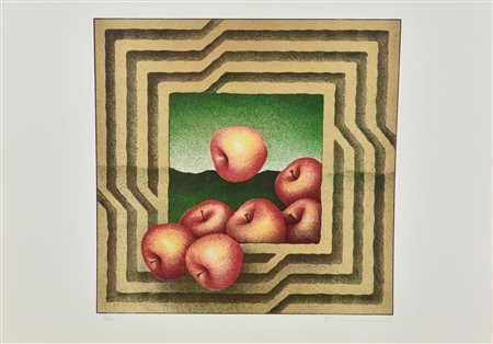 Vanni Viviani LA CORNICE LABIRINTO litografia su carta, cm 50x70; es. 30/100...